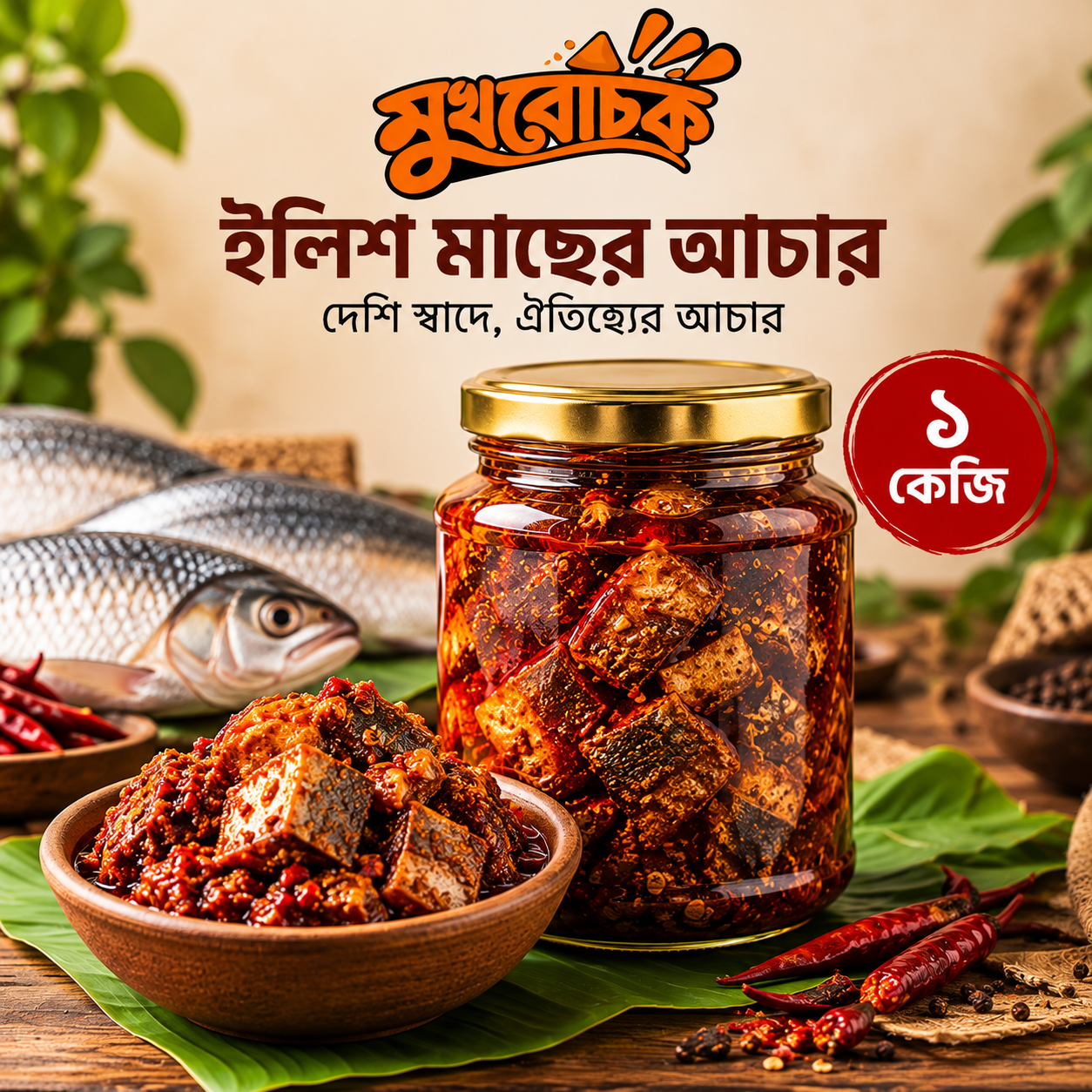 ইলিশ মাছের আচার ১ কেজি