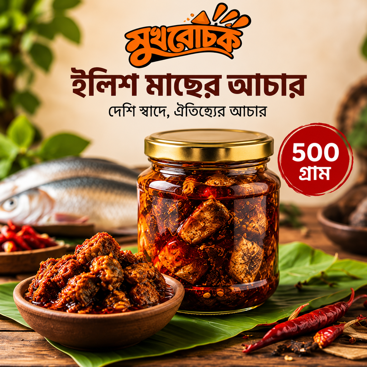 ইলিশ মাছের আচার ৫০০ গ্রাম